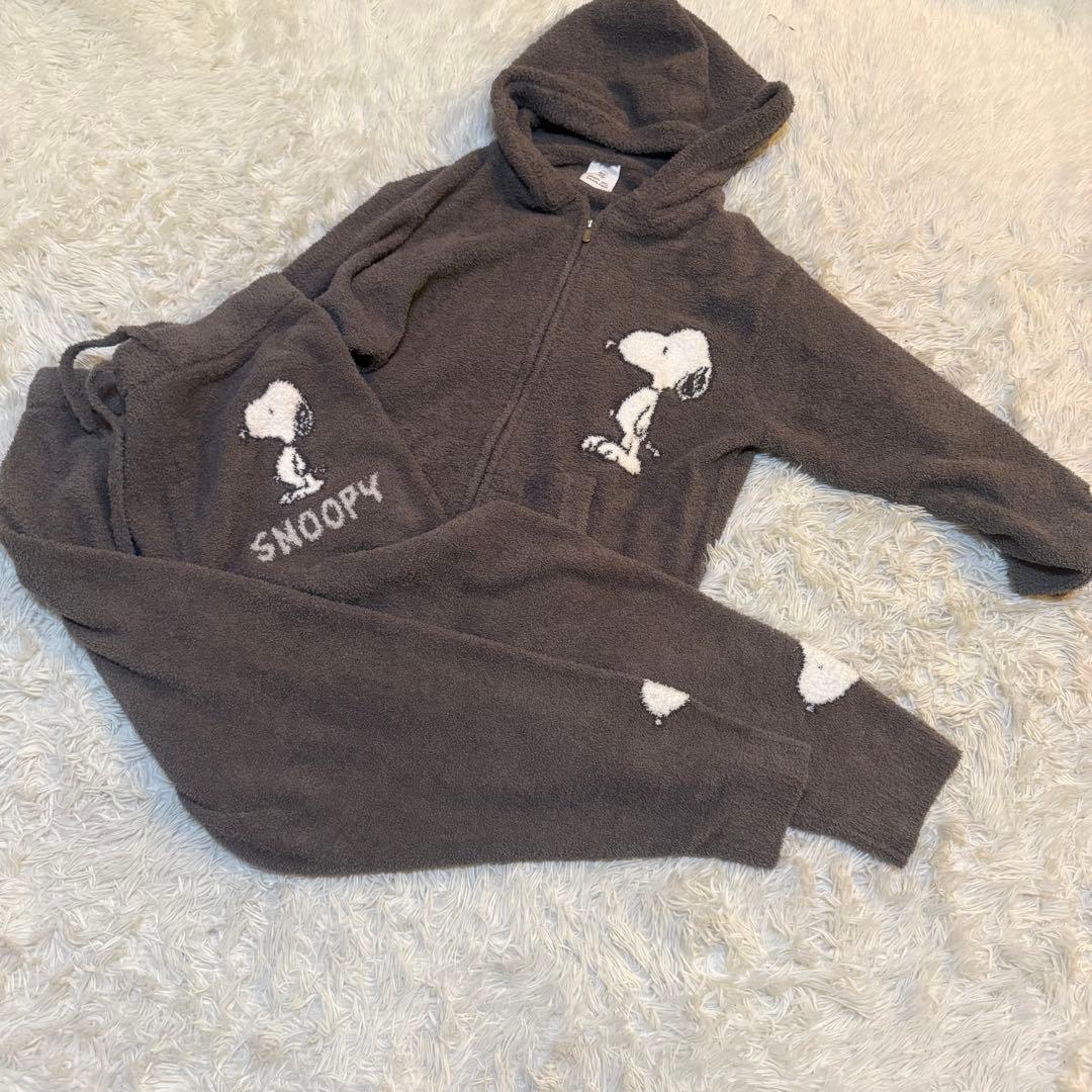 ほーちゃん様　ジェラートピケオム スヌーピー もこもこ上下セット M