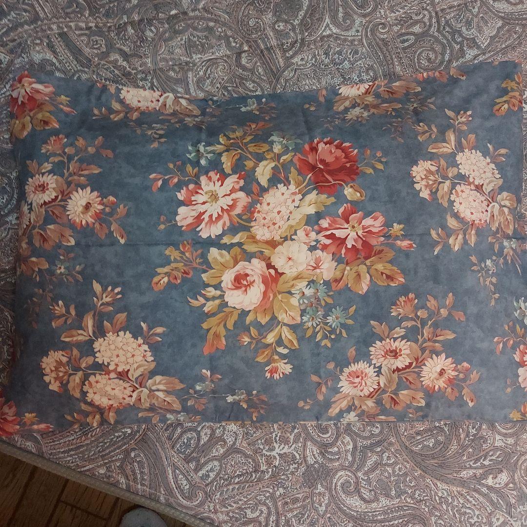 Ralph Lauren 花柄/ストライプ ベッドカバー&ピローケース(2点)