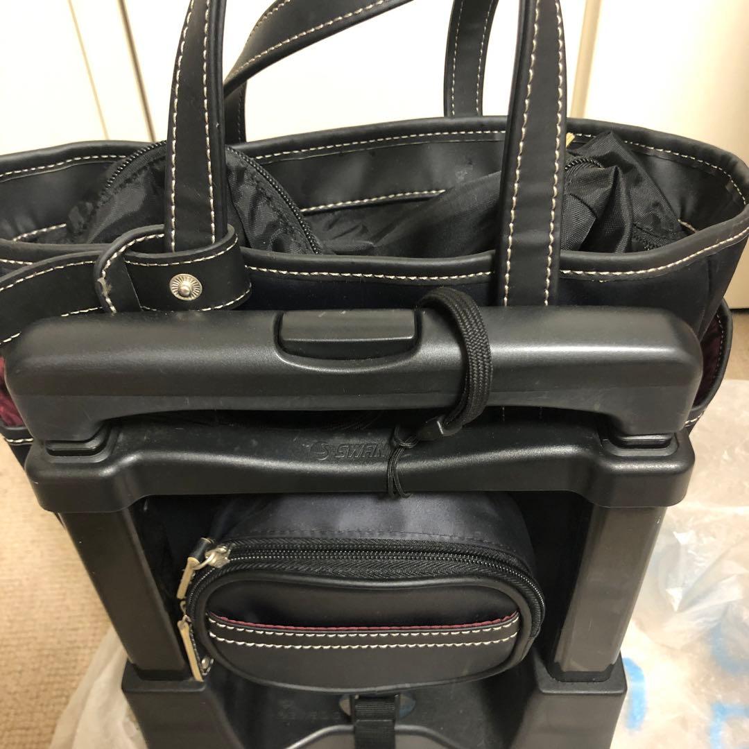 SWANY ブラック キルティング キャリーケース