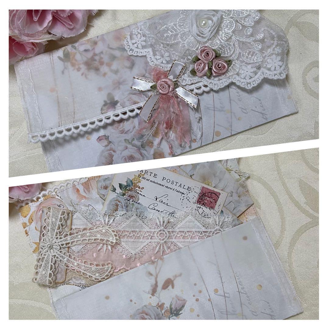 薔薇とレースのジャンクジャーナル・雑記帳　トレペ仕様　elegance