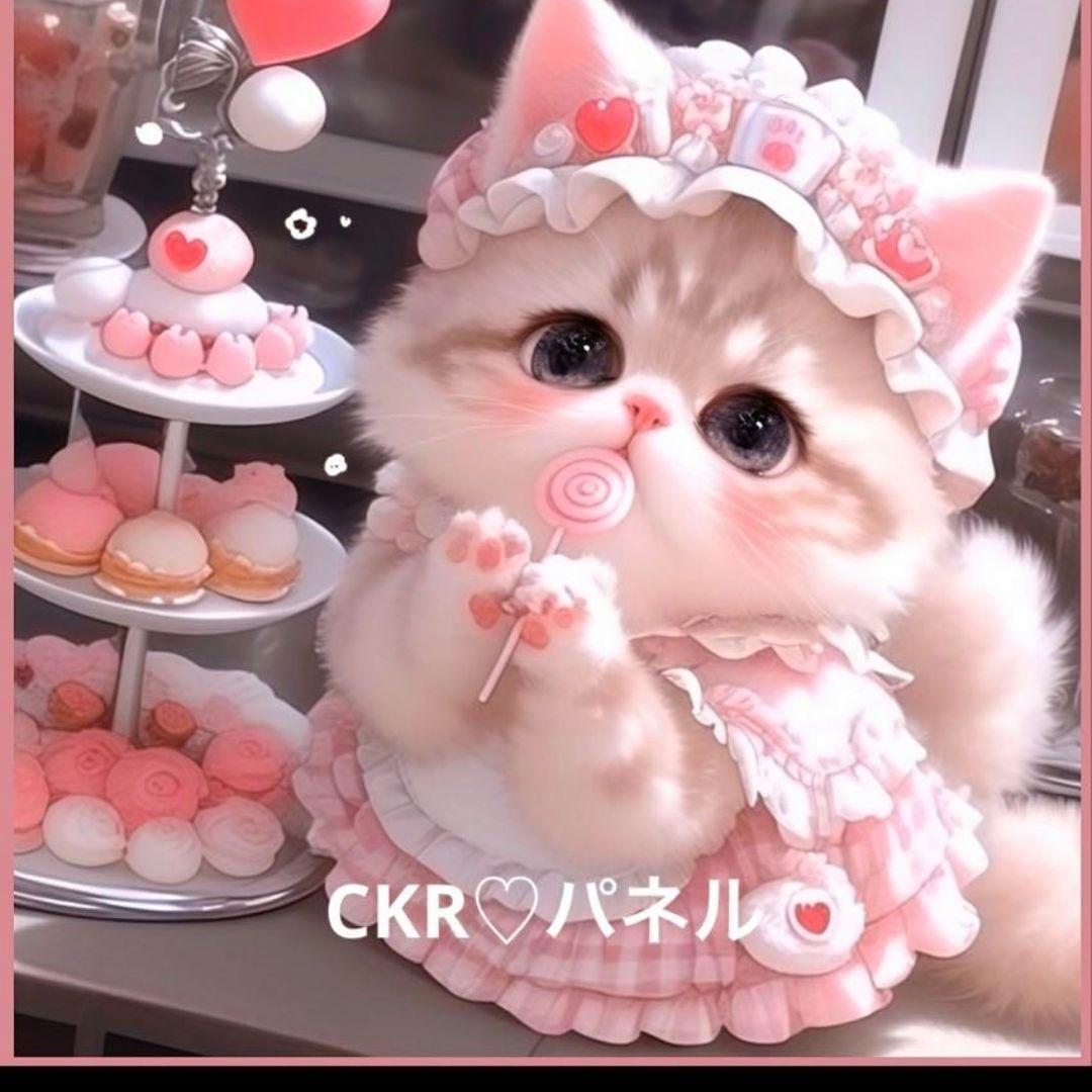 美しい女性パネル生地　ハンドメイド
