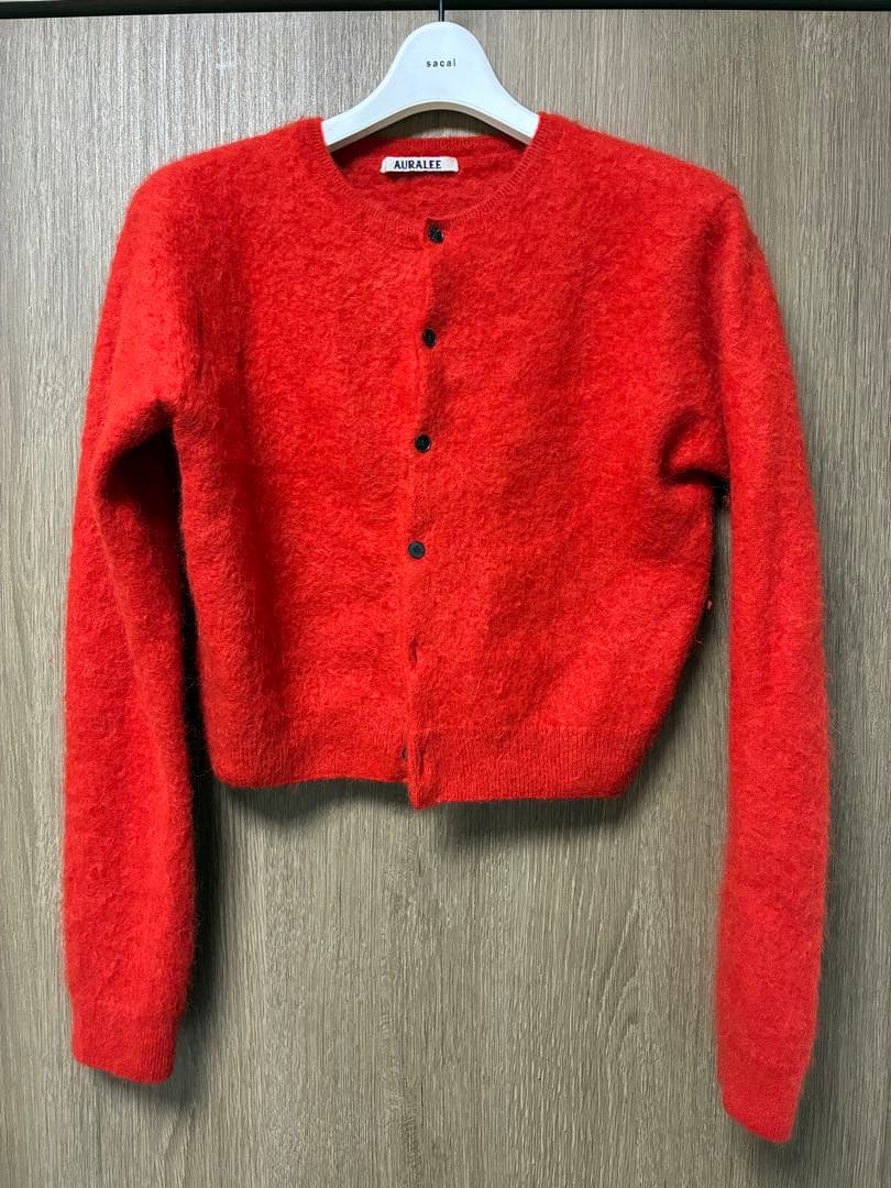 トップス AURALEE 25aw BABY ALPACA KNIT CARDIGAN