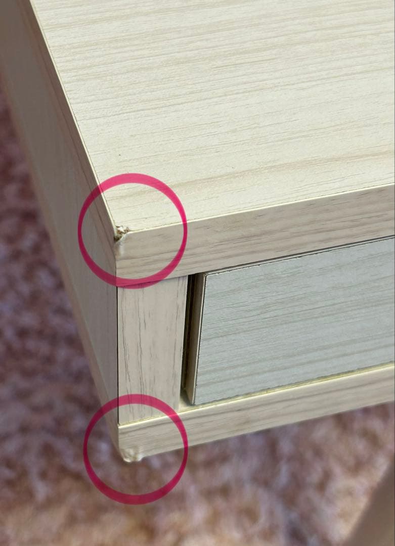 ローテーブル　引き出しあり