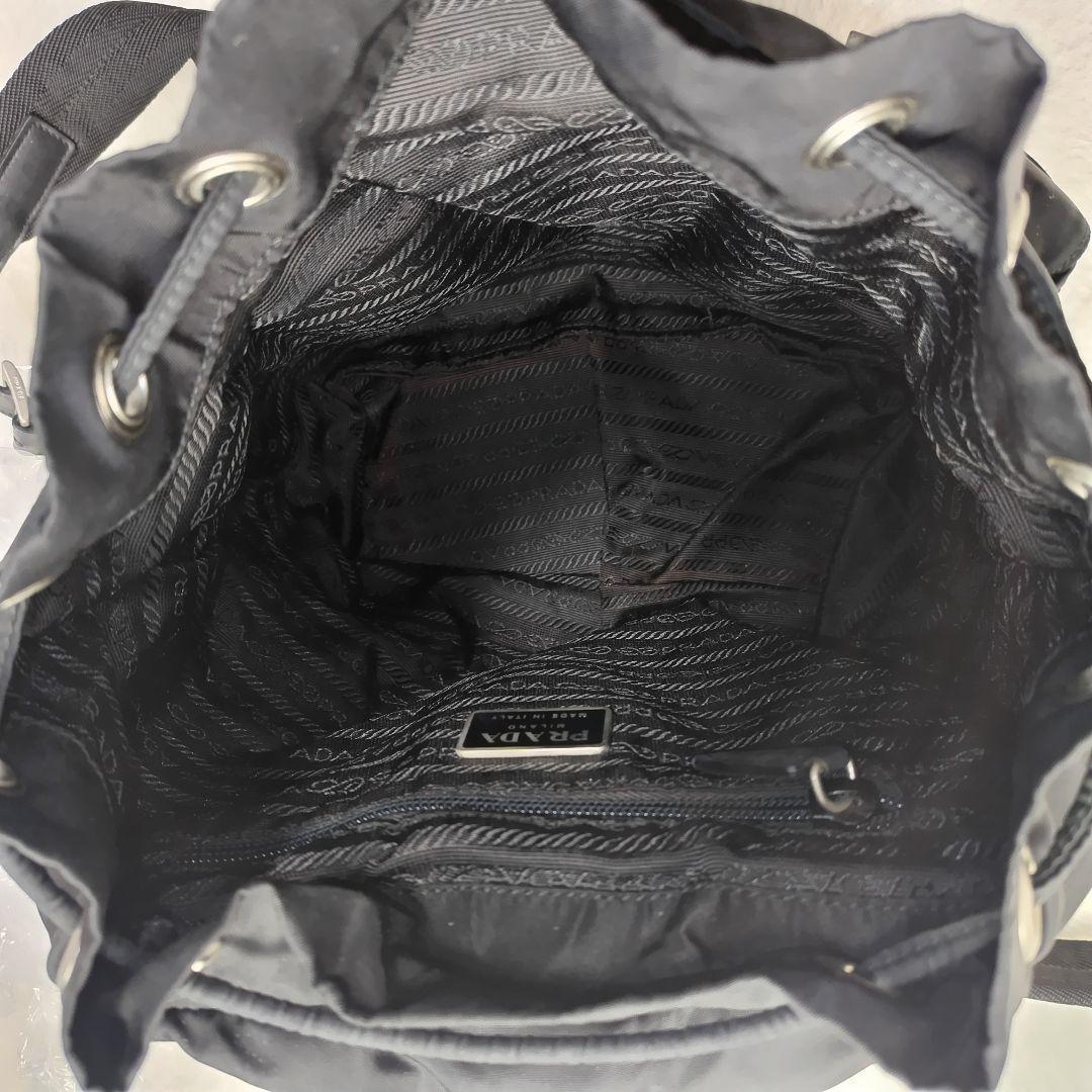 ✨美品✨Gカード付✨プラダ リュック 三角ロゴ 巾着 テスートナイロン ベルト