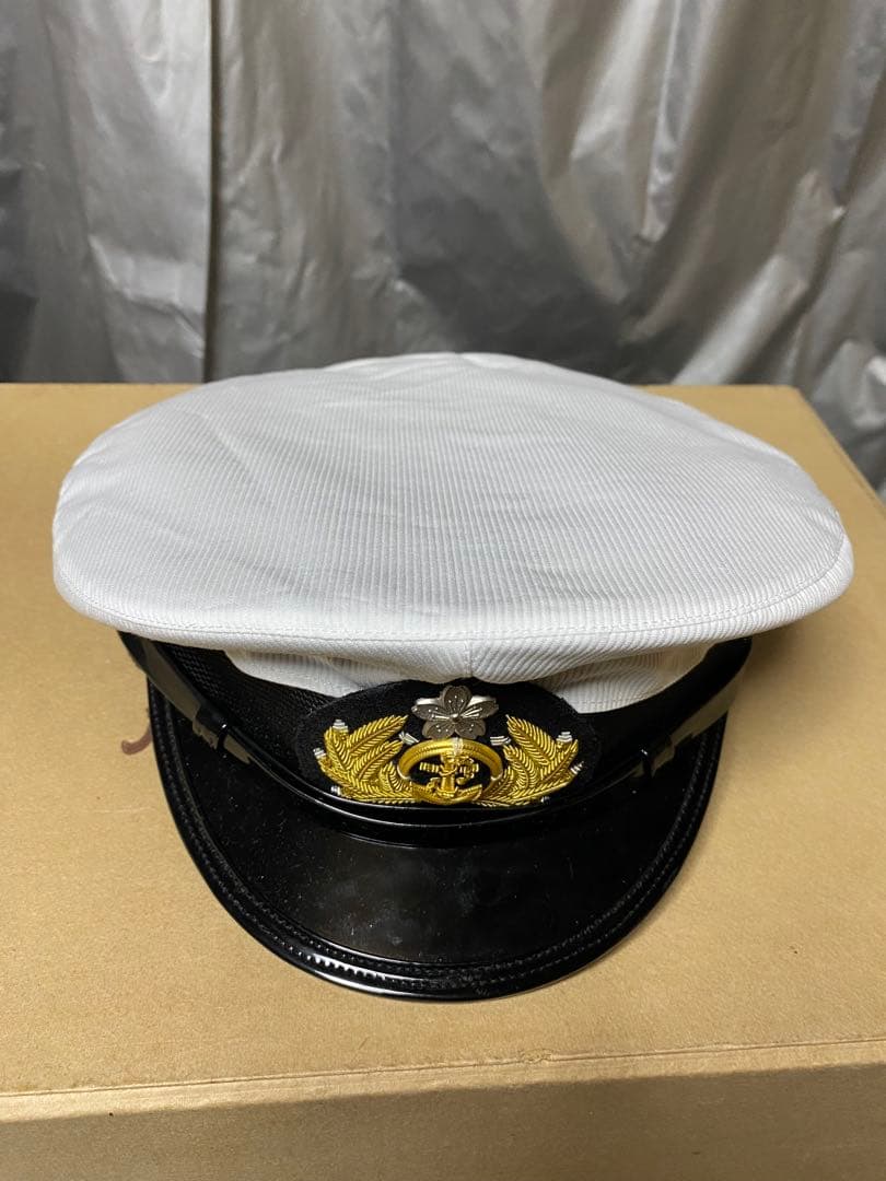 大日本帝国海軍　士官軍帽　制帽　56cm 複製品 日覆付