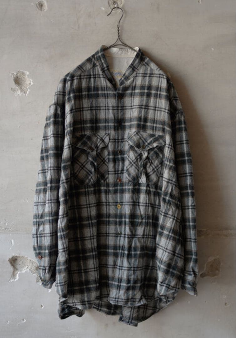 38The Crooked Tailor スタンドカラーシャツ　サイズ48
