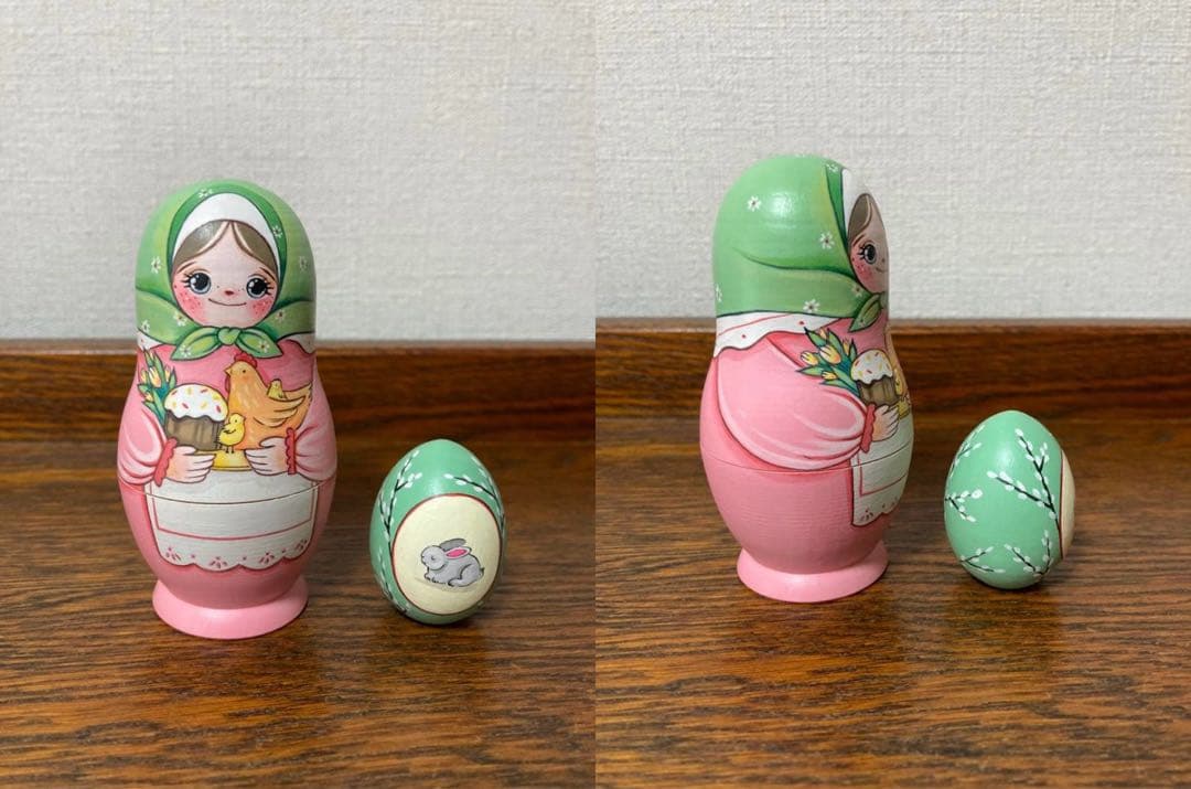 【baron】起き上がりこぼし2点&イースターマトリョーシカ&オーナメント