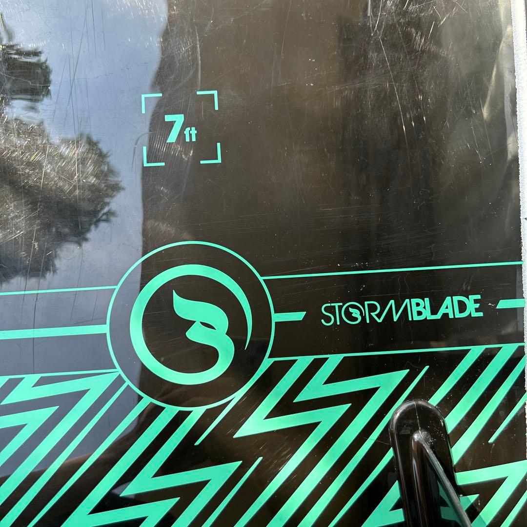 STORM BLADE ファンボード 黒　カバー付き　緑　サーフボード