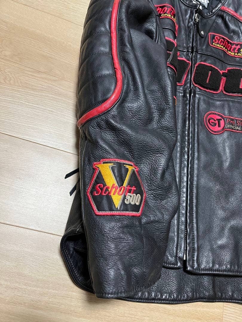 美品 schott レザー ライダースジャケット XXL 黒