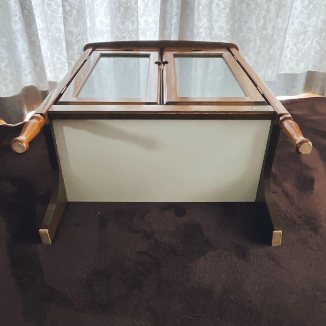 ラララ様リクエスト品】小泉産業 ガラス キャビネット 収納 本棚 食器棚 昭和レ