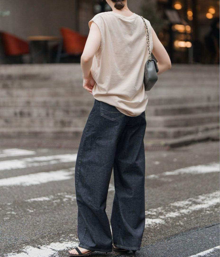 スピックアンドスパンSOMETHING/別注HANA CURVE TAPERED