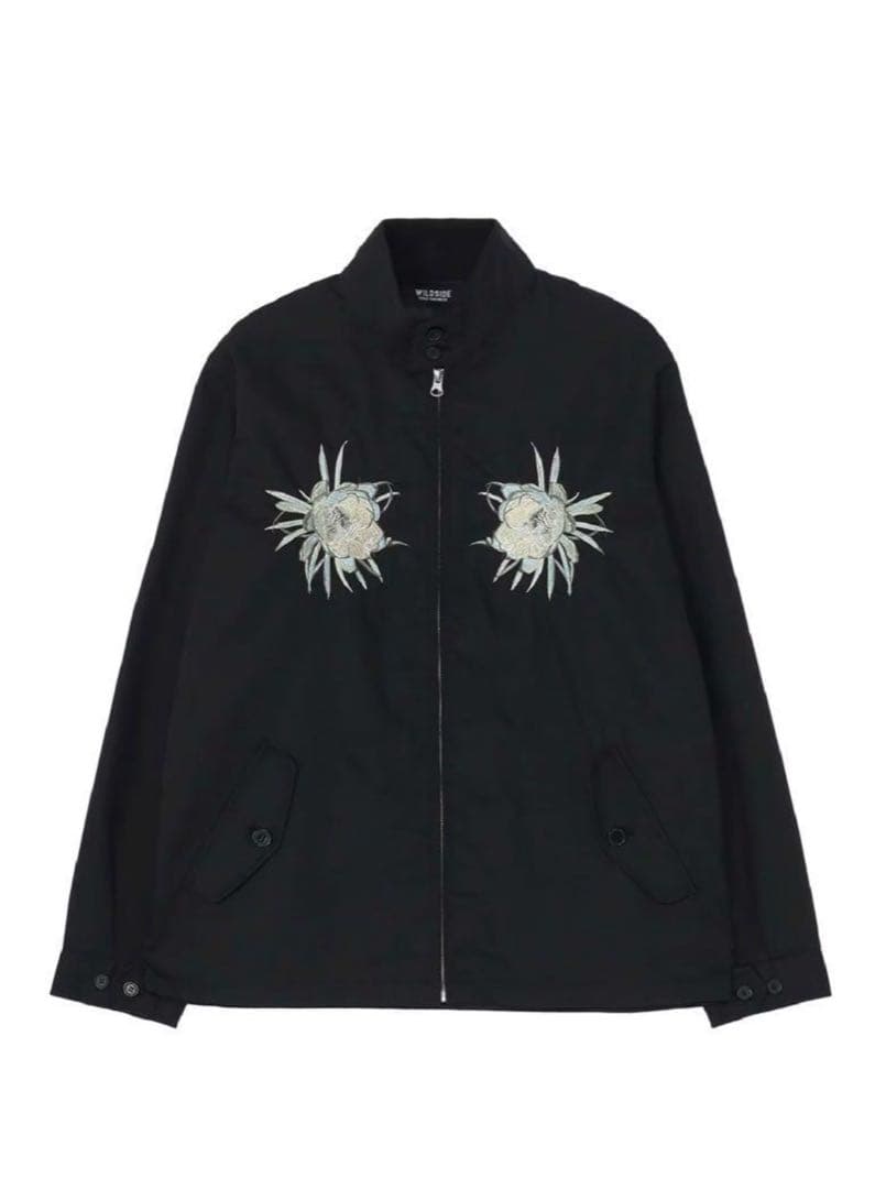 WILDSIDE YohjiYamamoto 月下美人刺繍ブルゾン
