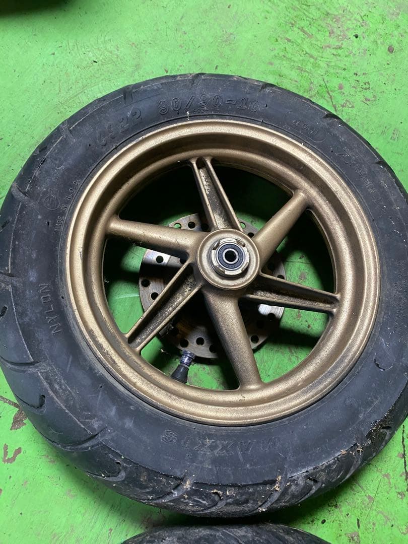 ライブディオzx af35 純正金前後ホイールタイヤ付き
