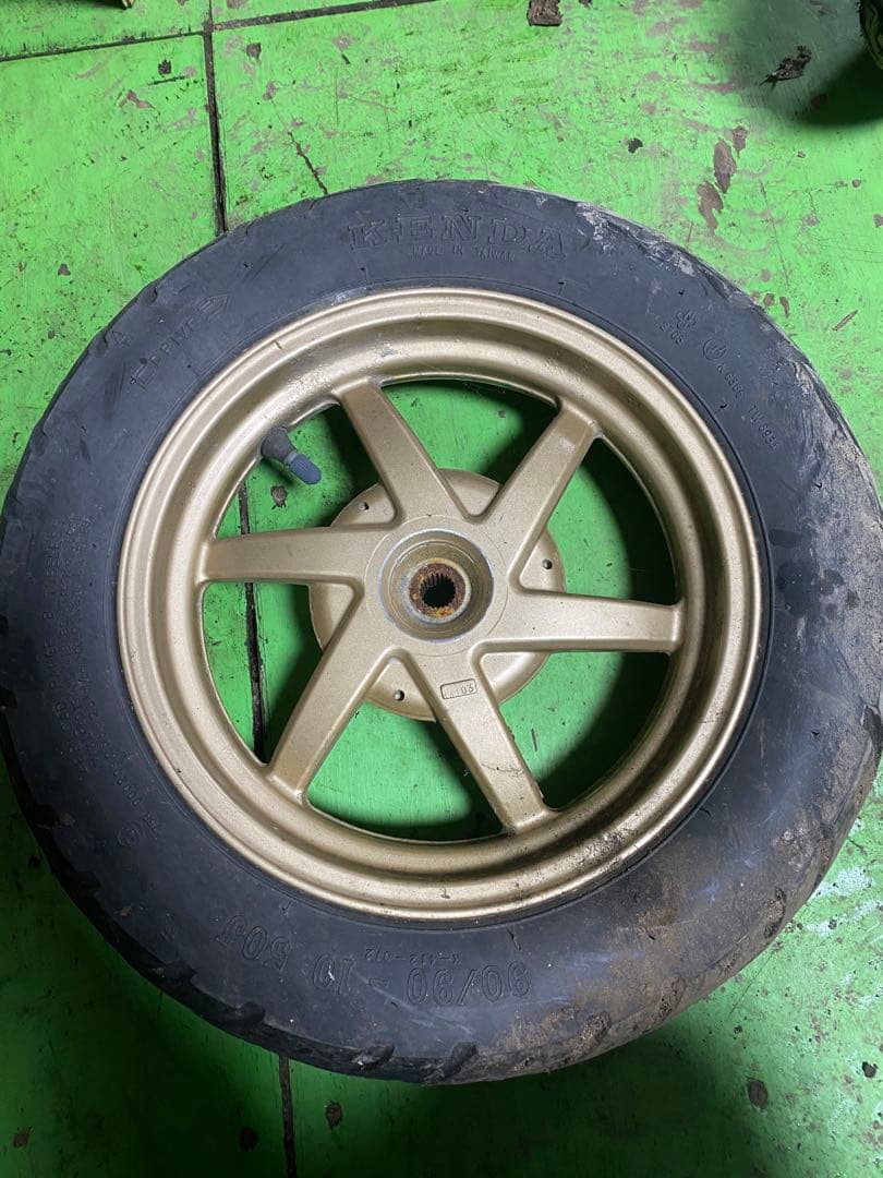 ライブディオzx af35 純正金前後ホイールタイヤ付き
