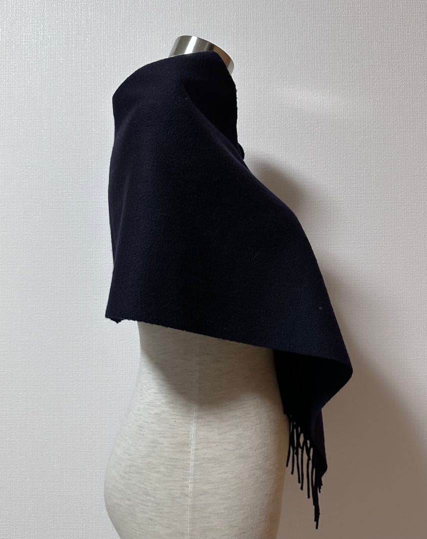 HEMISPHERES×Loro Piana カシミヤマフラー ネイビー