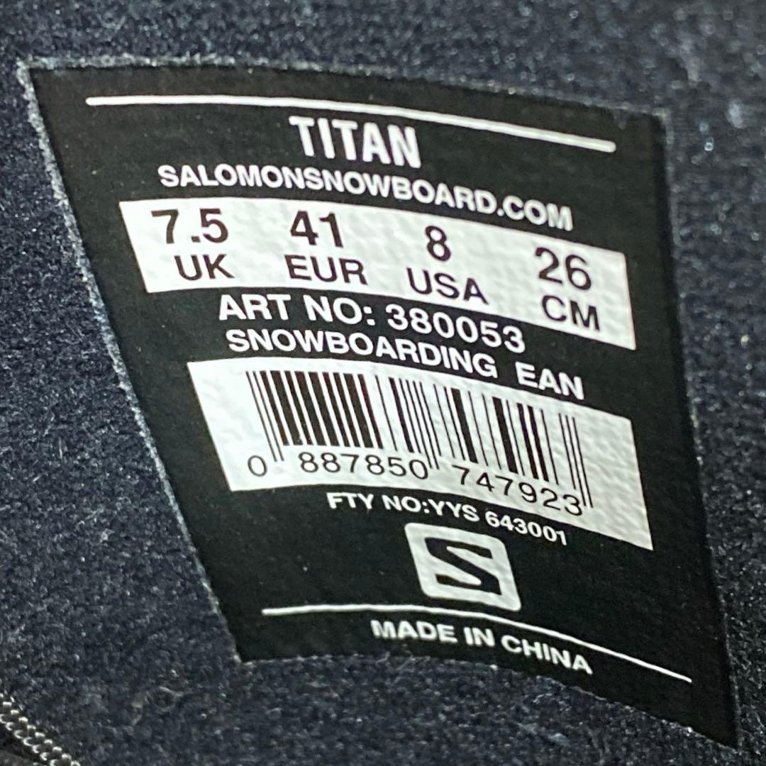 【美品_即日発送】SALOMON スノボブーツ TITAN 26.0.cm