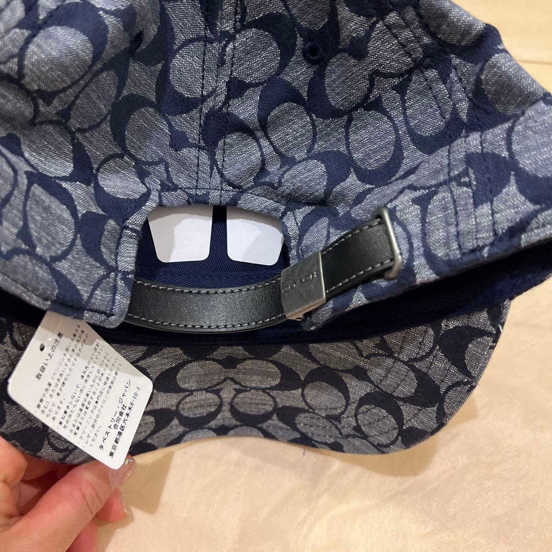 COACH シグネチャー シャンブレー ベースボール ハット