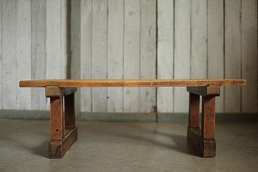 明治期　味のある木製のテーブル