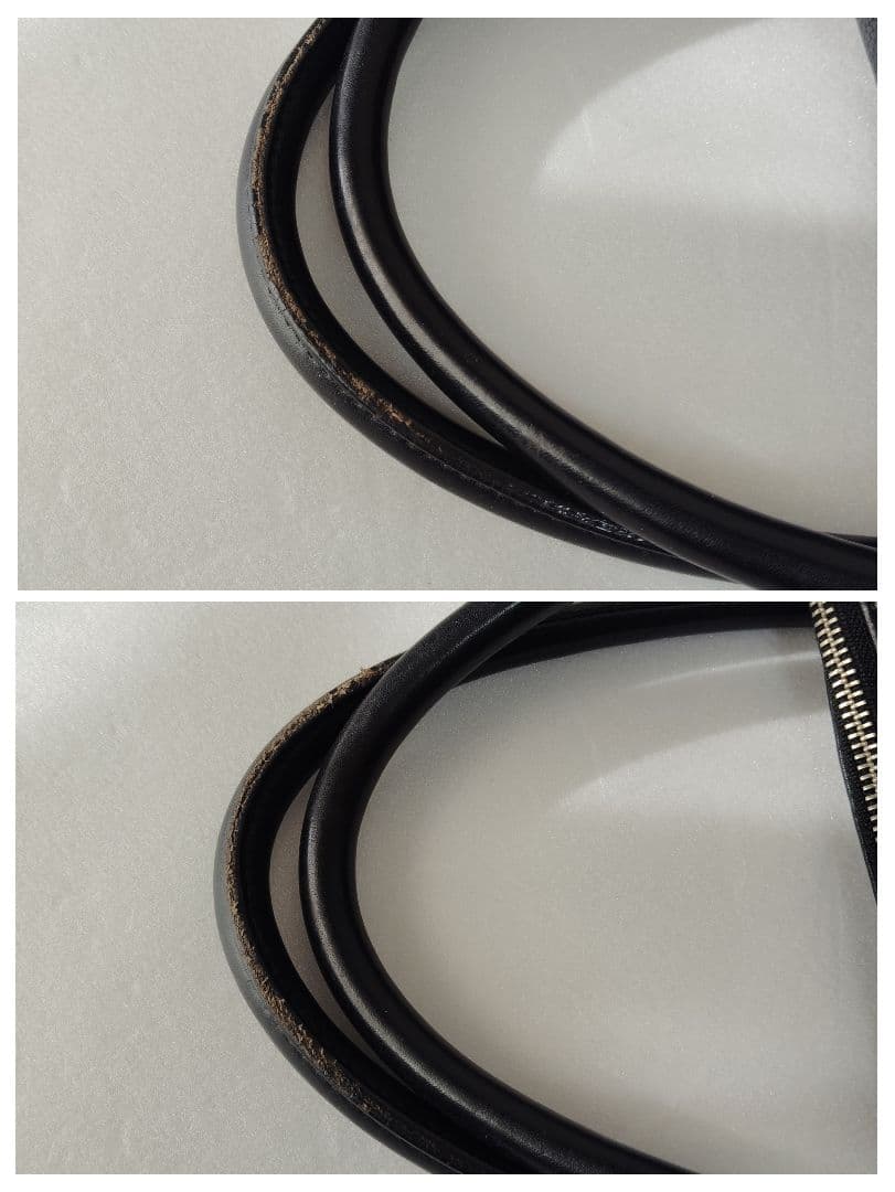 ganzo fico レザートートバッグ ブラック