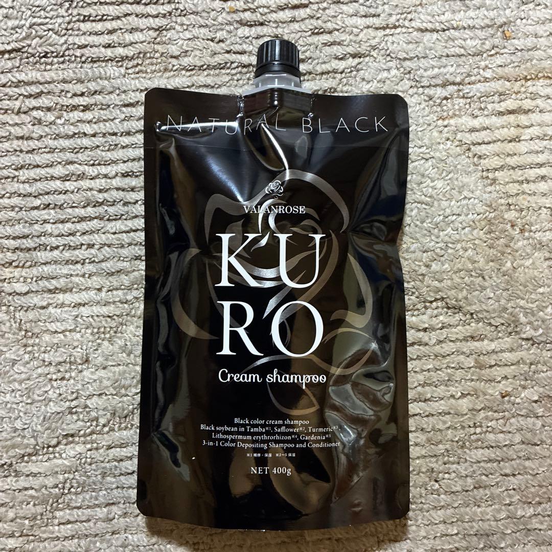 KURO Cream shampoo ナチュラルブラック 400g