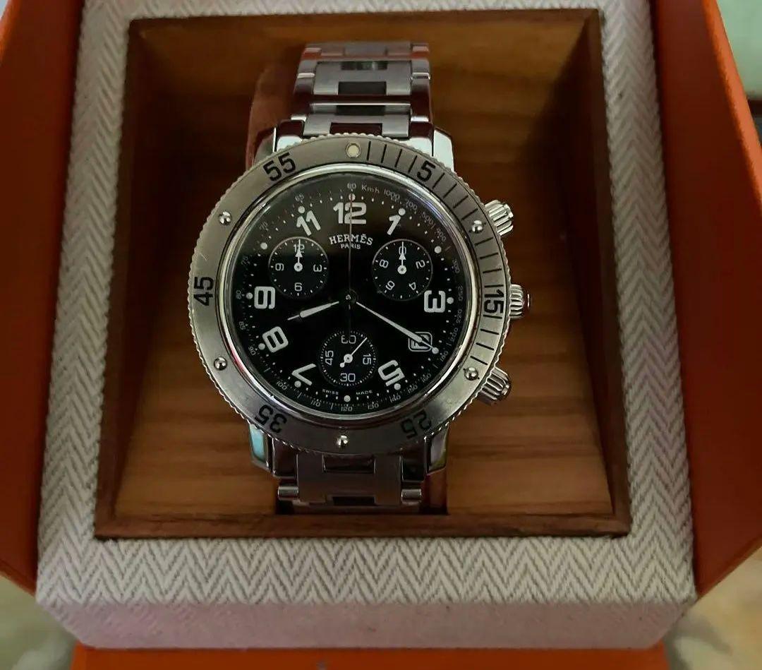 【HERMES】エルメスクリッパーダイバーズクロノグラフCL2.910腕時計