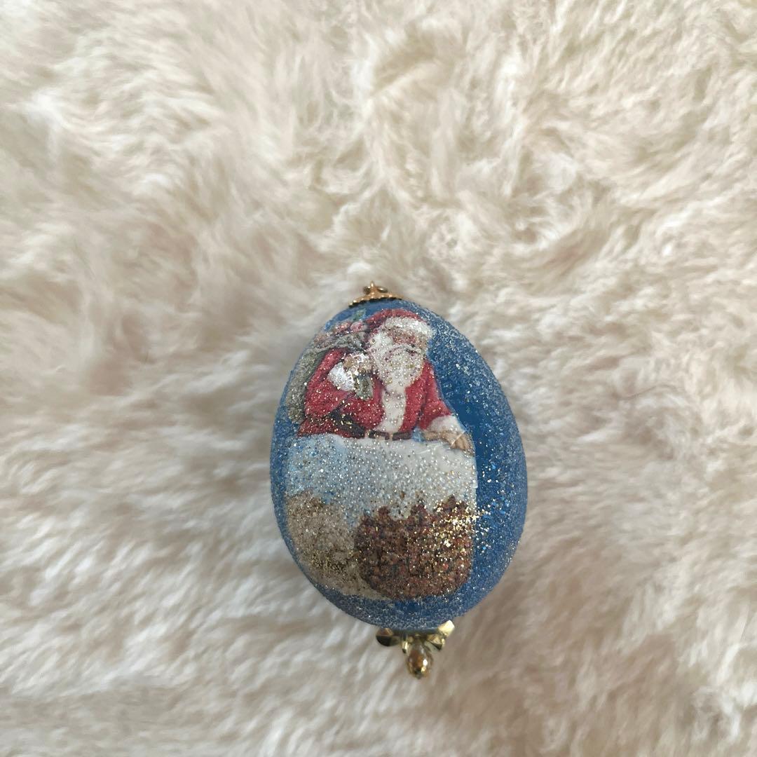 クリスマスオーナメント(1個¥2200〜別売り可能)　エッグオーナメント