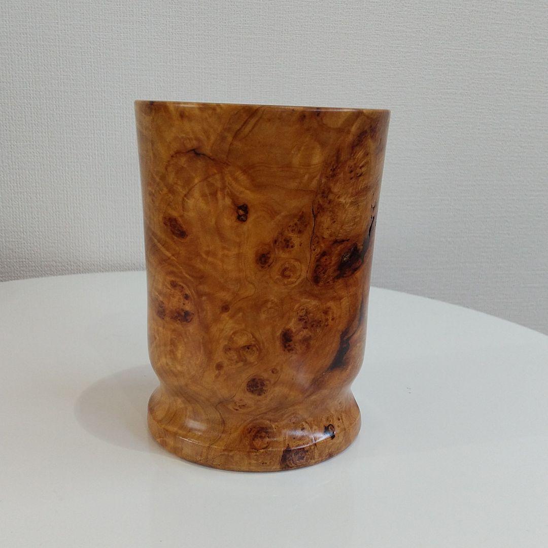 青森ひば 瘤杢 ペン立て