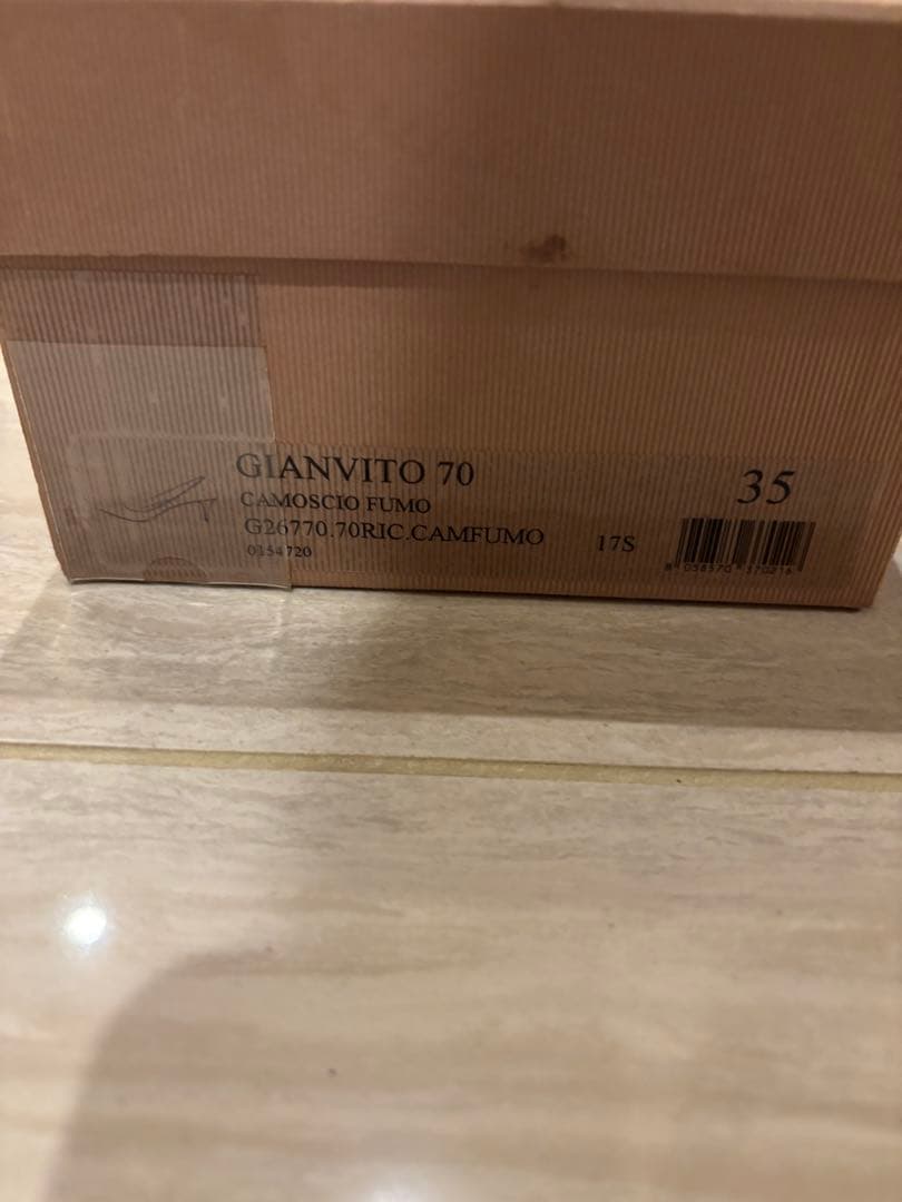 Gianvito Rossi グレー ハイヒールパンプス