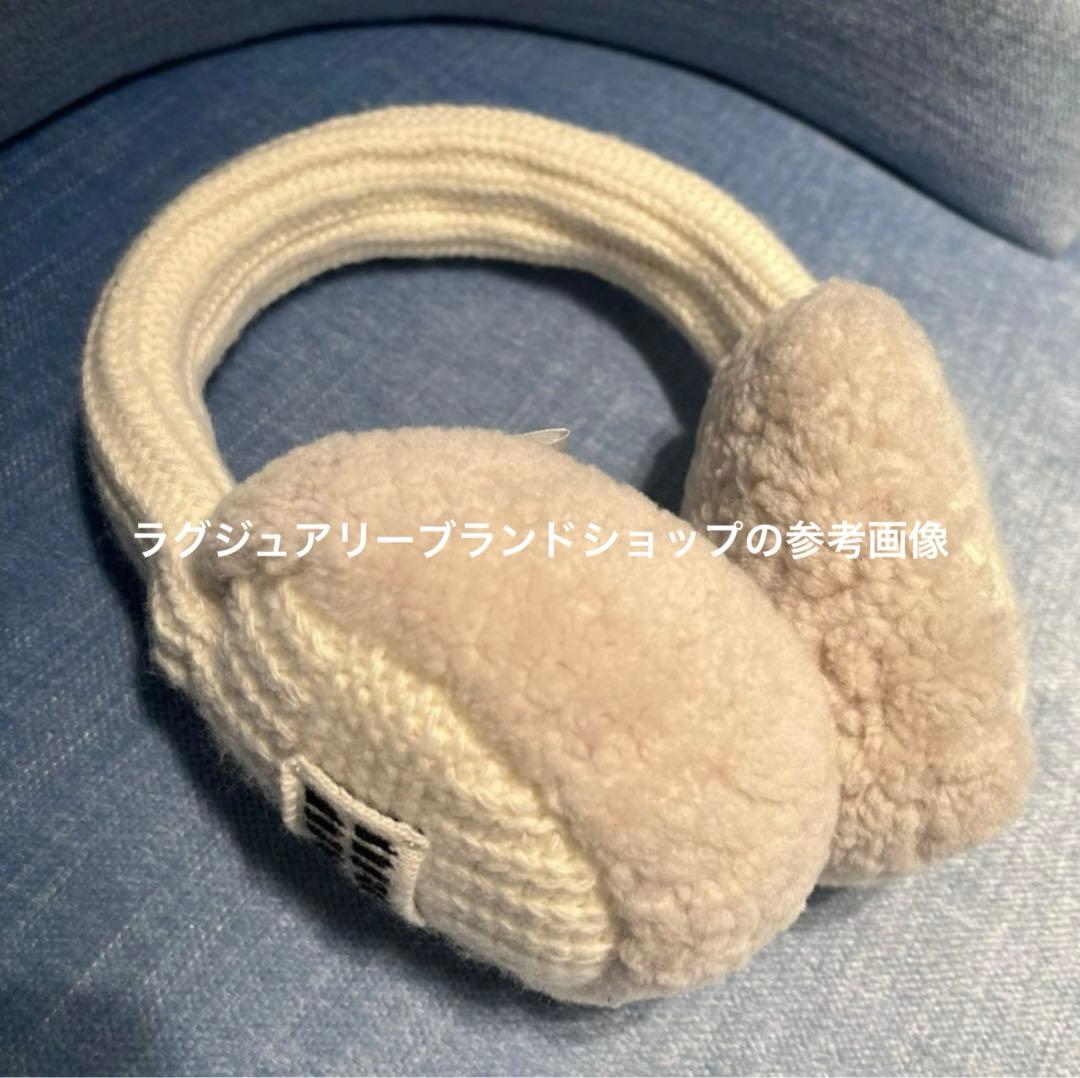 miu miu フリース耳あて ホワイト正規品