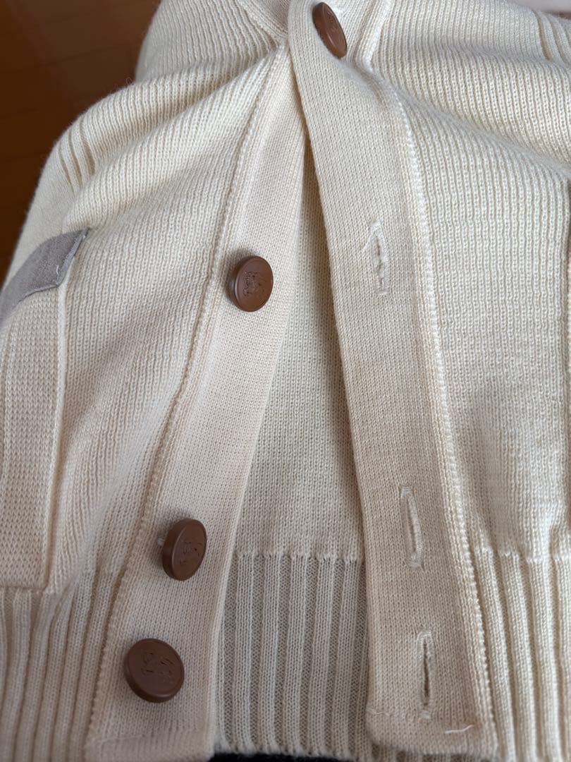 BURBERRY Mサイズ メンズカーディガン アイボリー ヴィンテージ