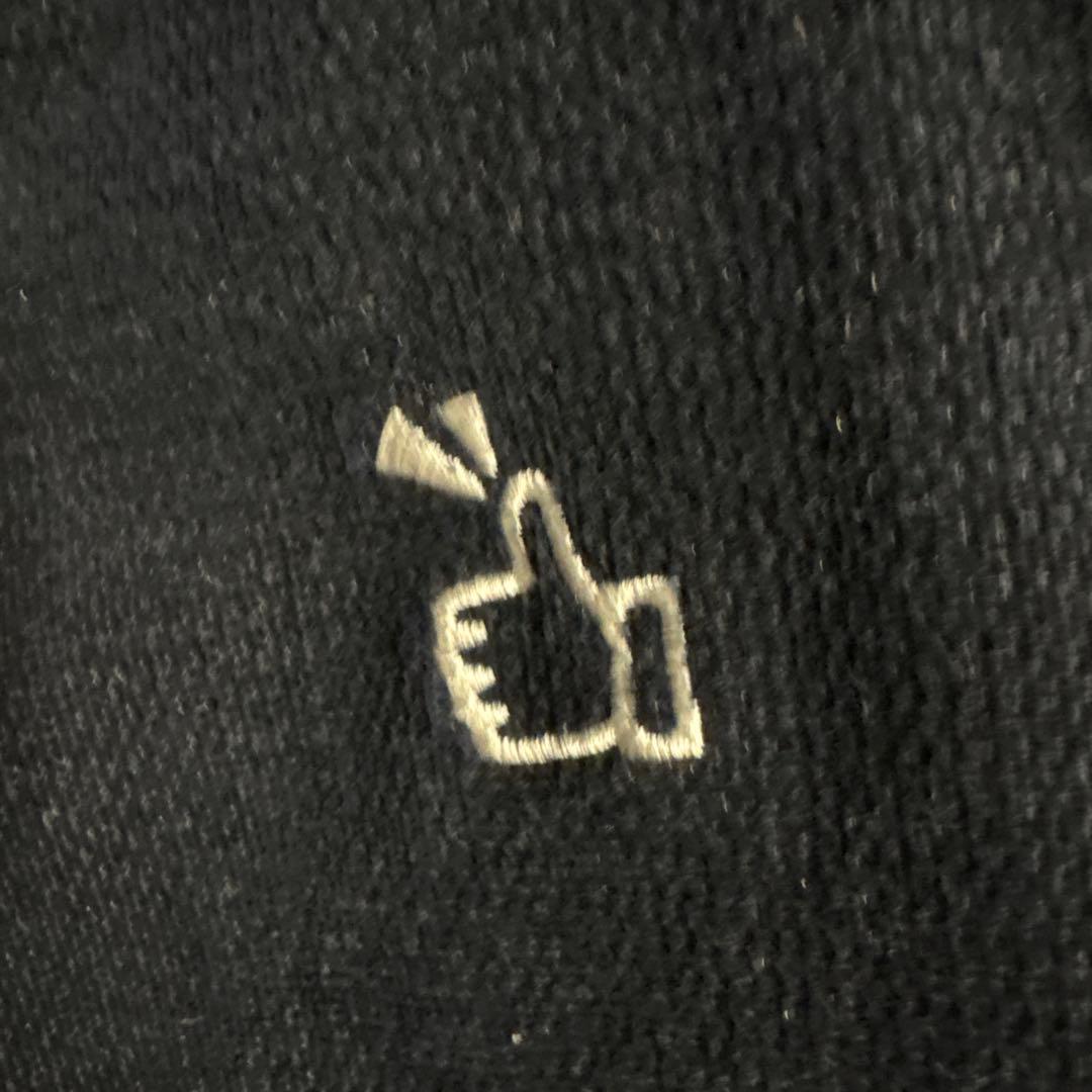 Pearl Gates 黒 サムズアップ刺繍パンツ