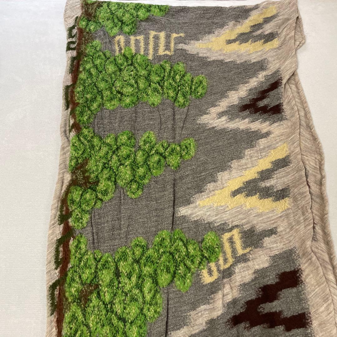 KAPITAL 木のモチーフ ストール グレー系