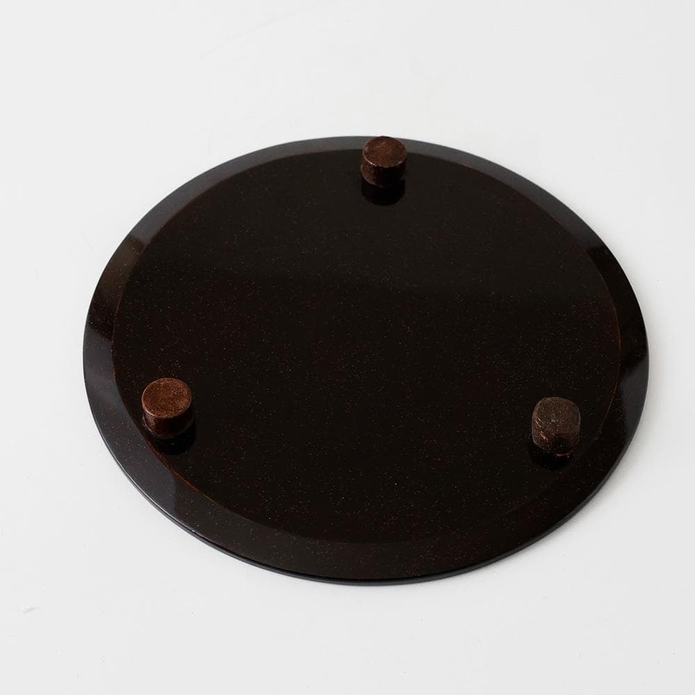 木製漆器 黒塗 螺鈿 エン豆 豌豆蒔絵皿 菓子皿 茶道具