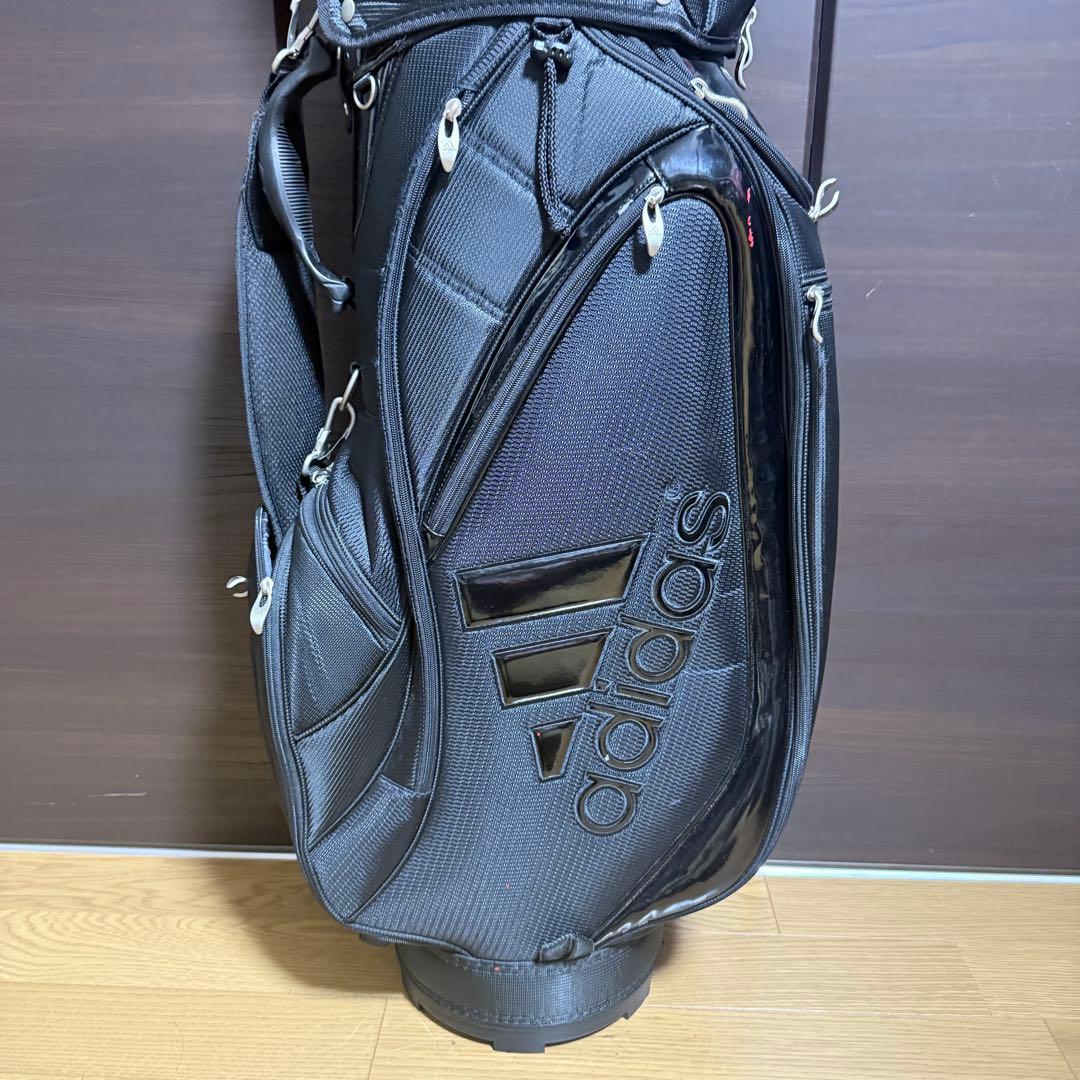 adidas キャディバッグ ゴルフバッグ ブラック