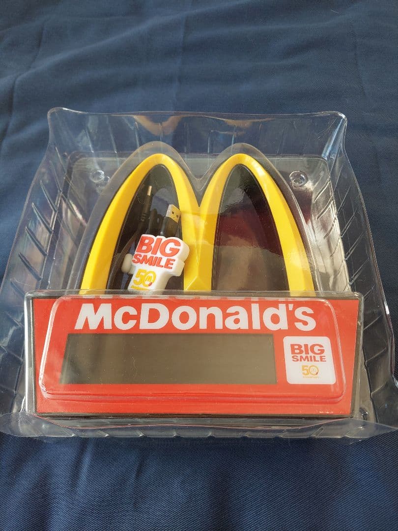【非売品】【未使用】マクドナルド ゴールデンアーチLEDクロック 50周年記念品