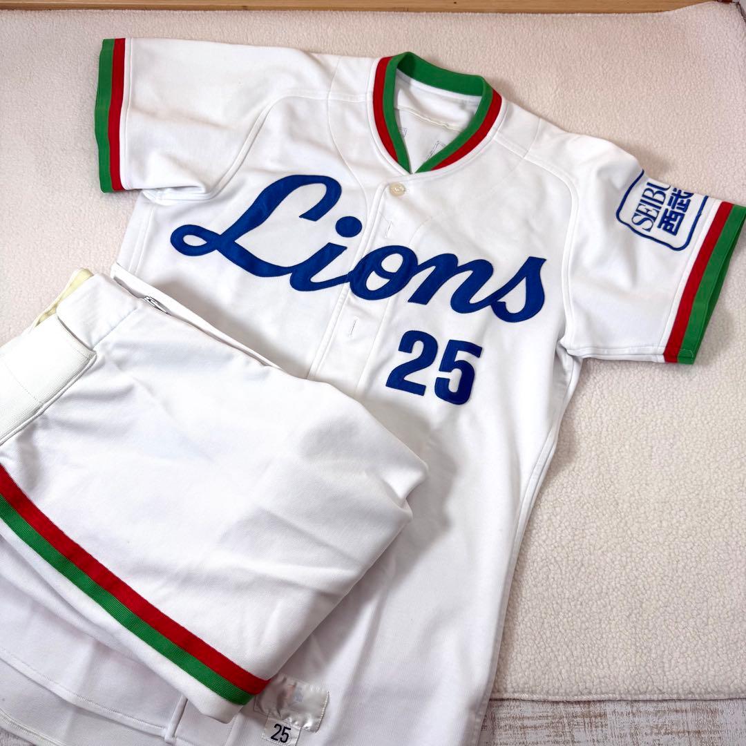 激レア　西武ライオンズ　25 大田卓司　支給品 実使用　上下セット ユニフォーム