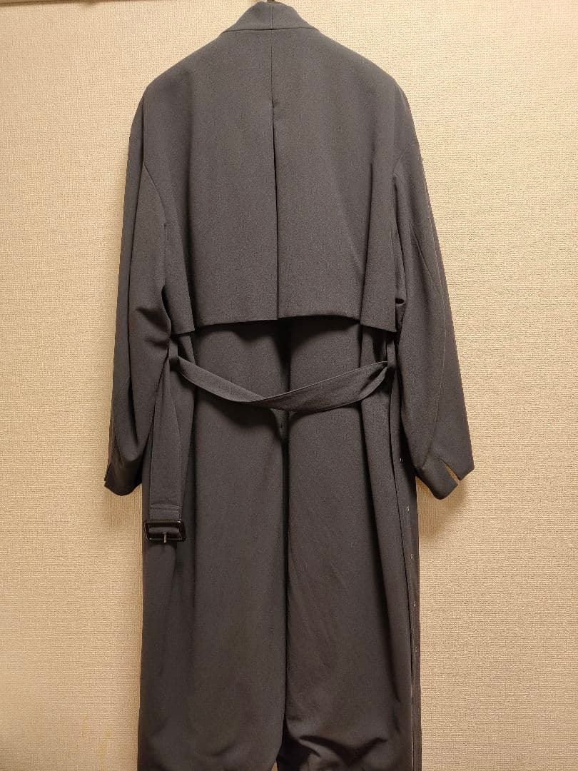 ETHOSENSエトセンス ジョーゼットロングトレンチコート