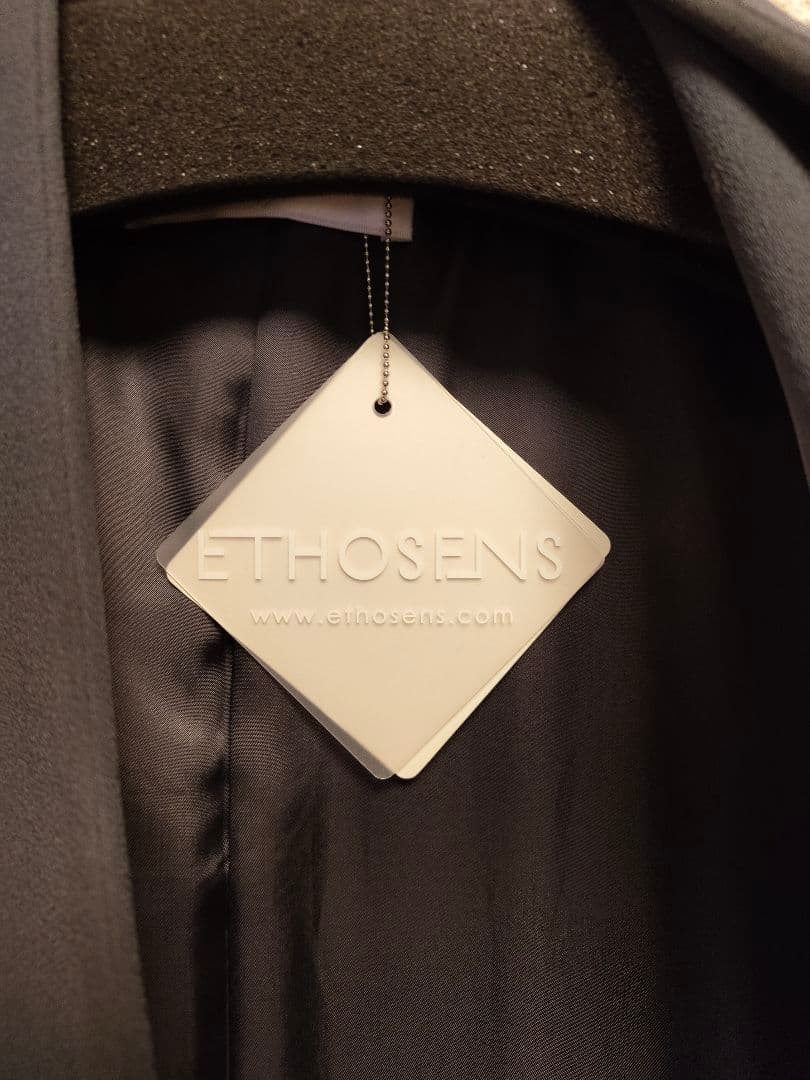 ETHOSENSエトセンス ジョーゼットロングトレンチコート