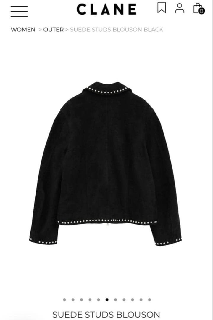 CLANE SUEDE STUDS BLOUSON サイズ2