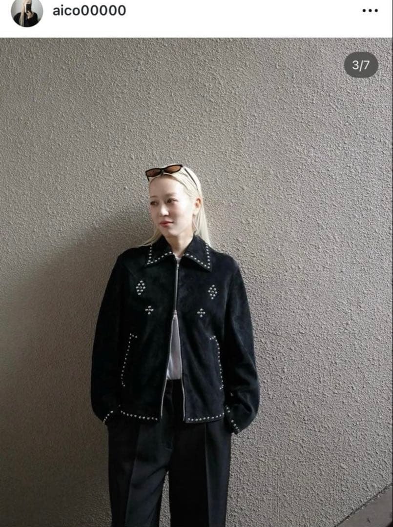 CLANE SUEDE STUDS BLOUSON サイズ2