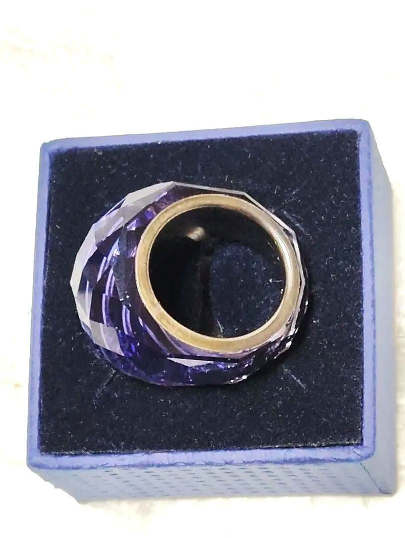 新品　正規品　スワロフスキー　ニルヴァーナ　リング　55　#13〜15　パープル