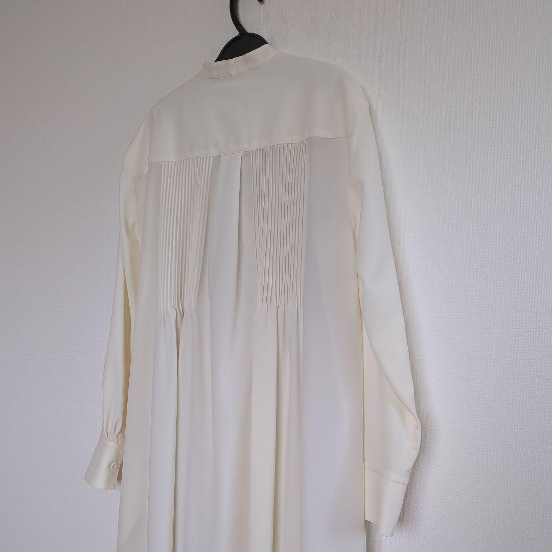 【ADORE】ピンタックバンドカラーワンピースМサイズ