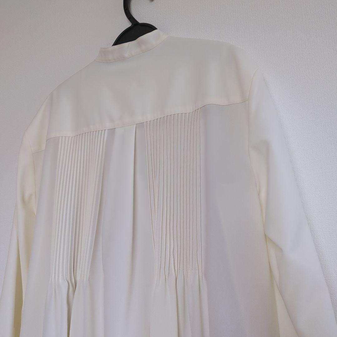 【ADORE】ピンタックバンドカラーワンピースМサイズ