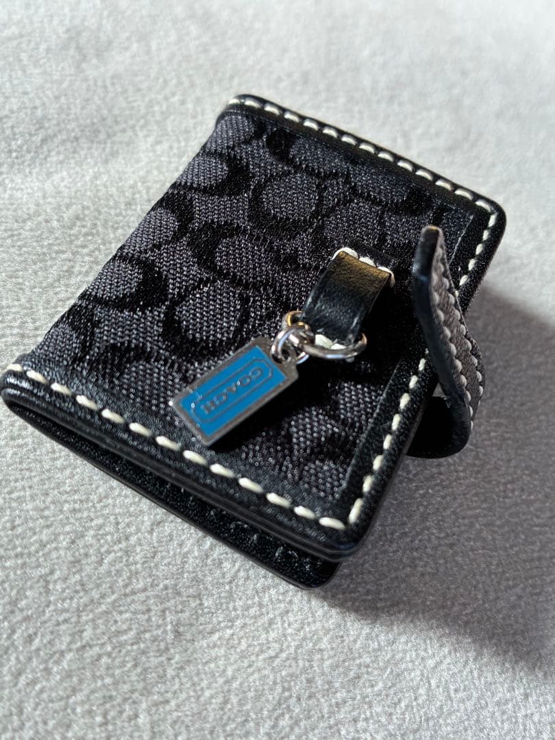 COACH 黒 ピクチャーフレーム　フォトフレーム　キーホルダー　キーリング