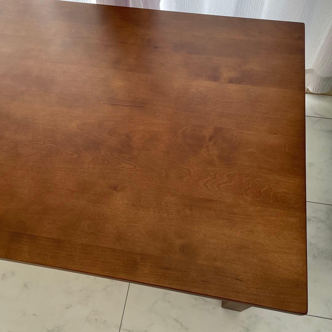 ☆送料込・たのメル便☆無印　ブラウン木製　ローテーブル　シンプル