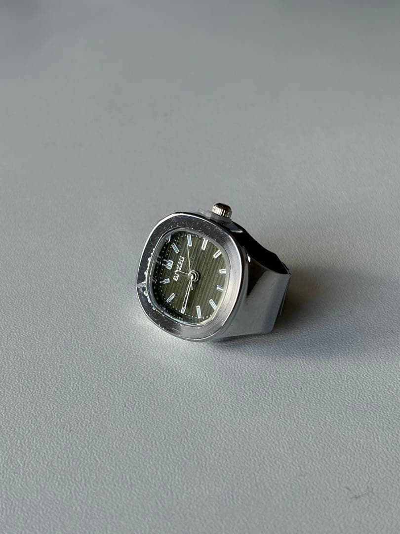 アクセサリー Bozhirings NAUTILUS RING / SILVER GREEN