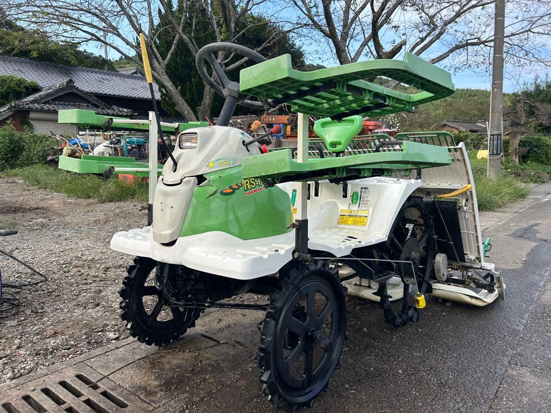 宮崎　ヤンマー　田植機 パワステ 4条植え Pes-1 　田植え機　動画あり