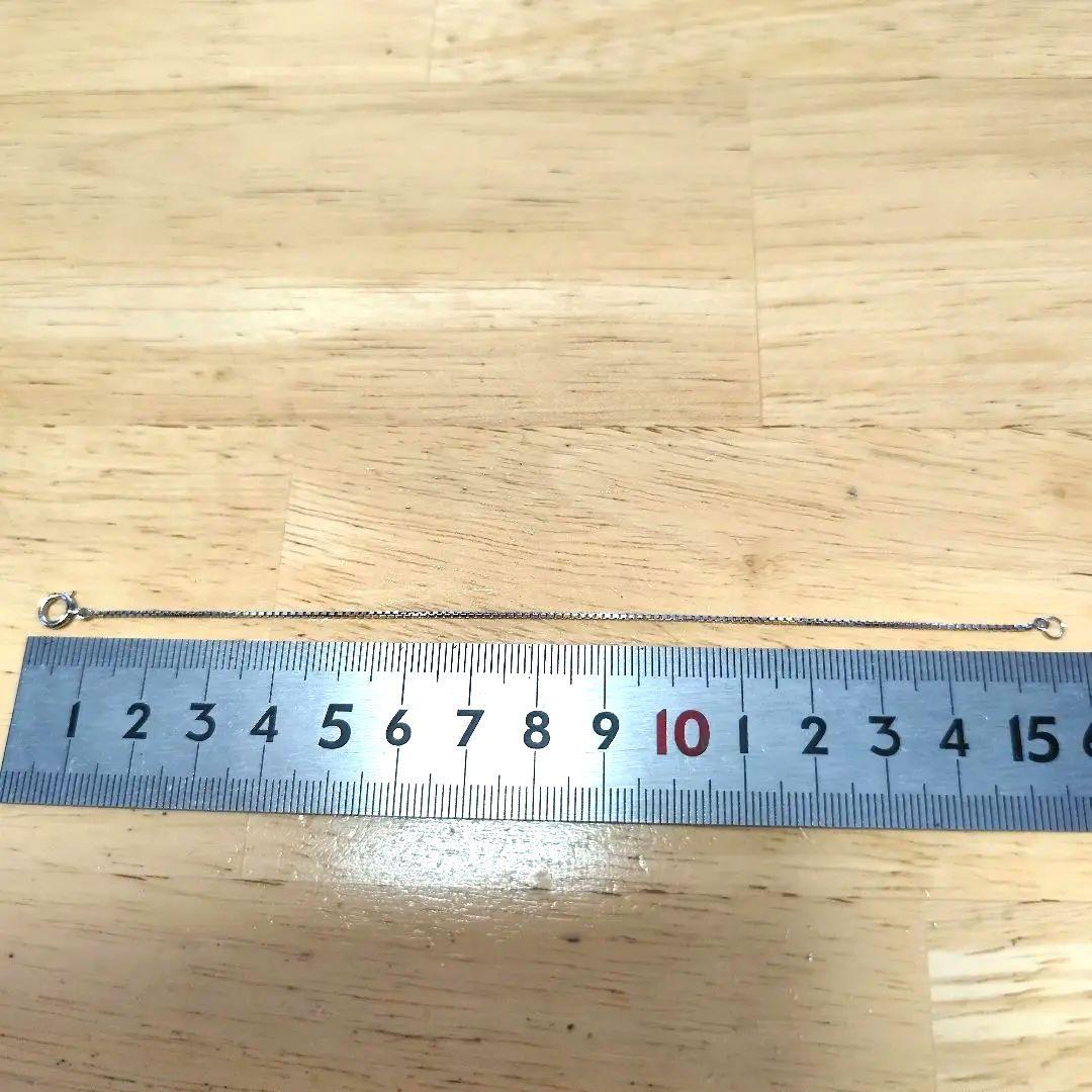 Pt850 プラチナベネチアンチェーンブレスレット 約16センチ