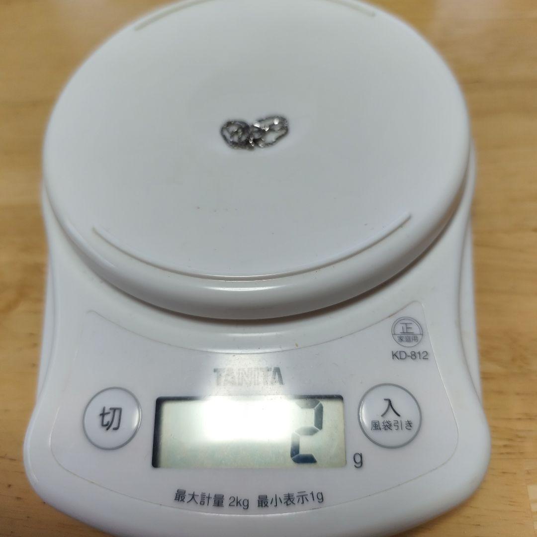 Pt850 プラチナベネチアンチェーンブレスレット 約16センチ