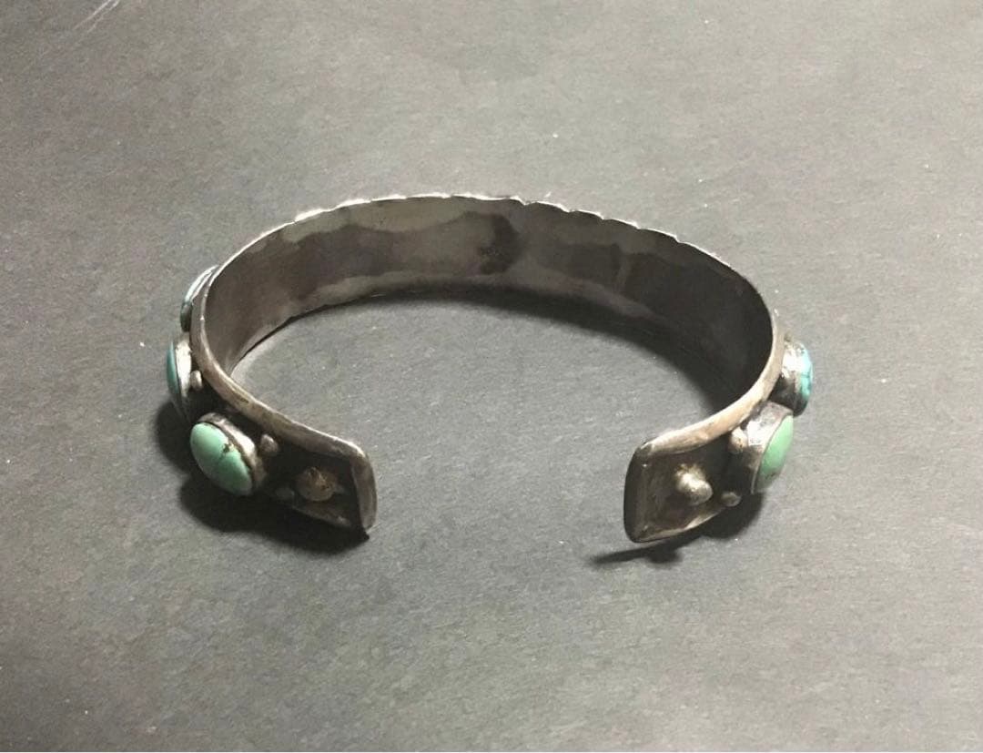 豪華ターコイズ11連&シルバー925バングル　ネイティブ